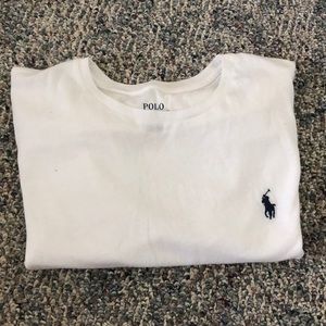 RALPH LAUREN PLAIN WHITE T